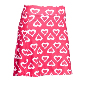 Runningskirts pink heart skort